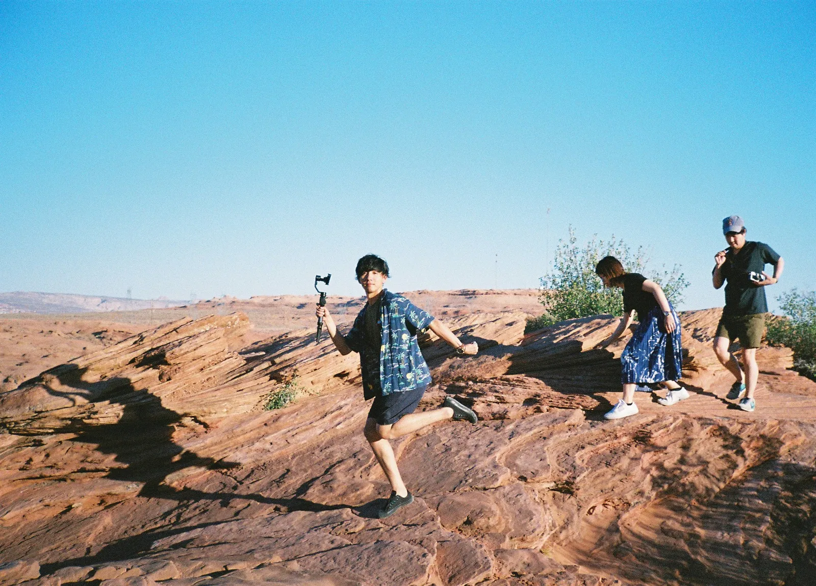 砂漠の真ん中で