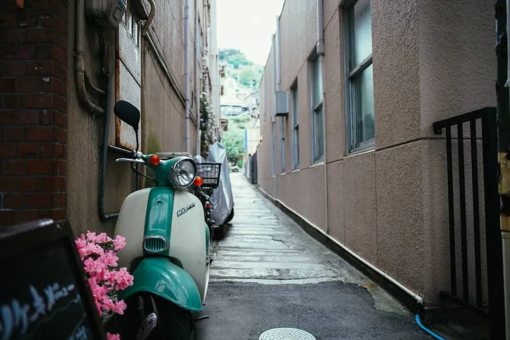 商店街の路地裏