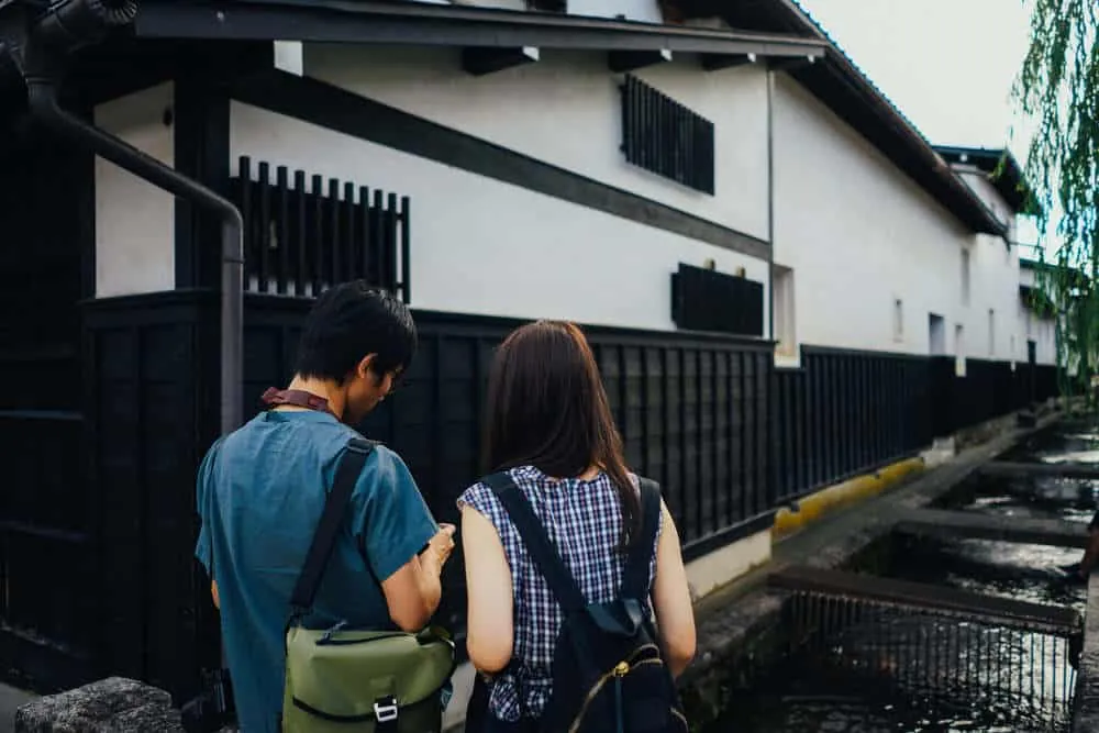 飛騨古川の白壁土蔵