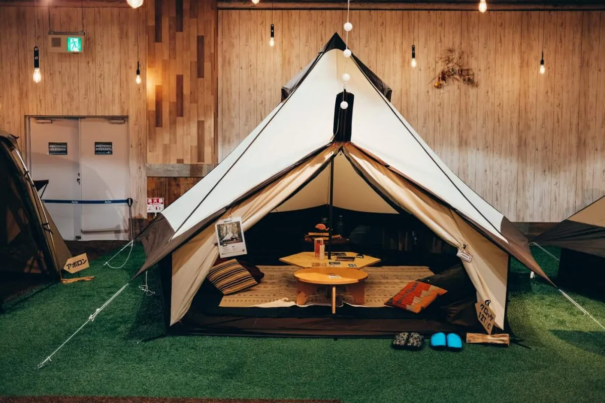 ogawaテントとキャンプ飯が堪能できるGRAND lodge CAFE & RESTAURANTに行ってきた