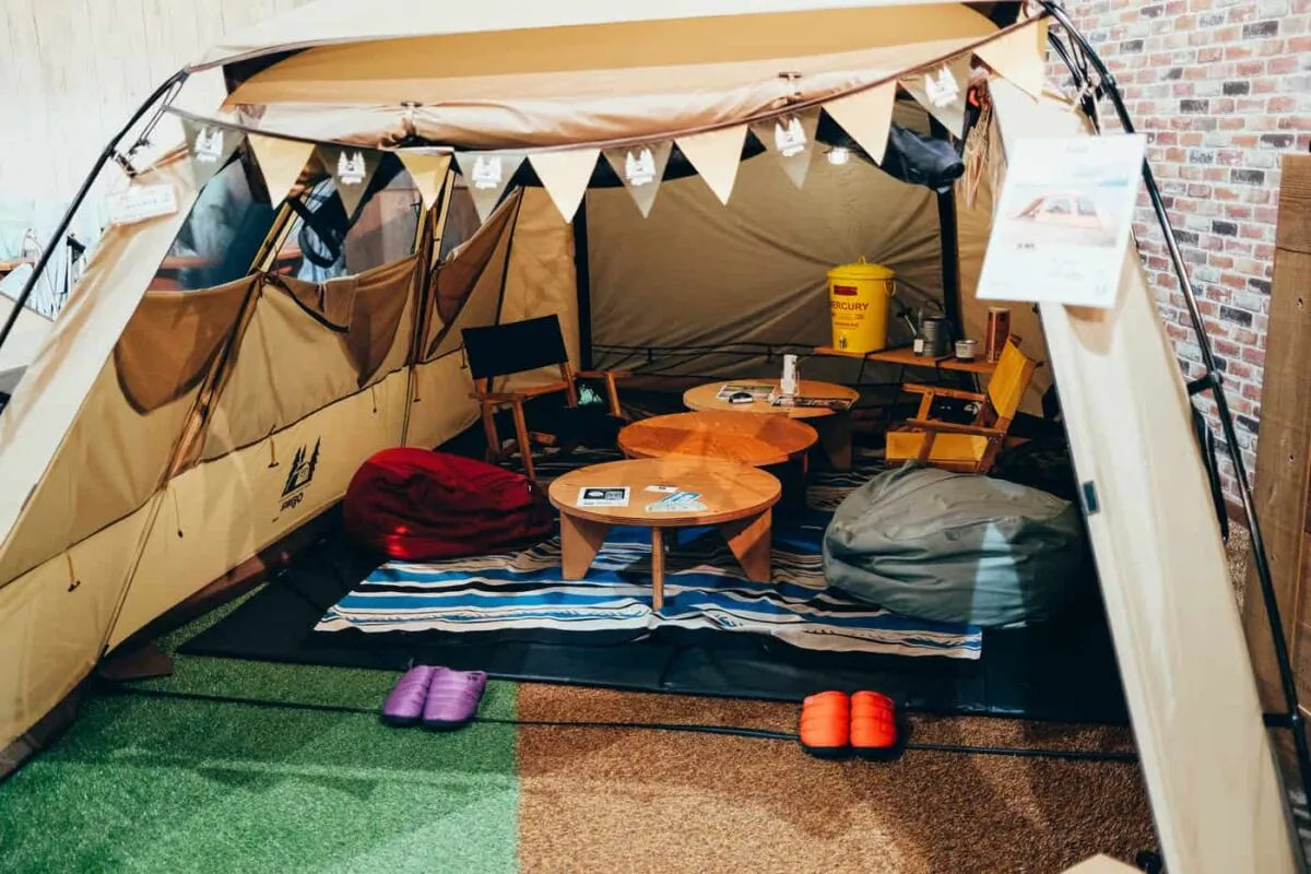 ogawaテントとキャンプ飯が堪能できるGRAND lodge CAFE & RESTAURANTに行ってきた