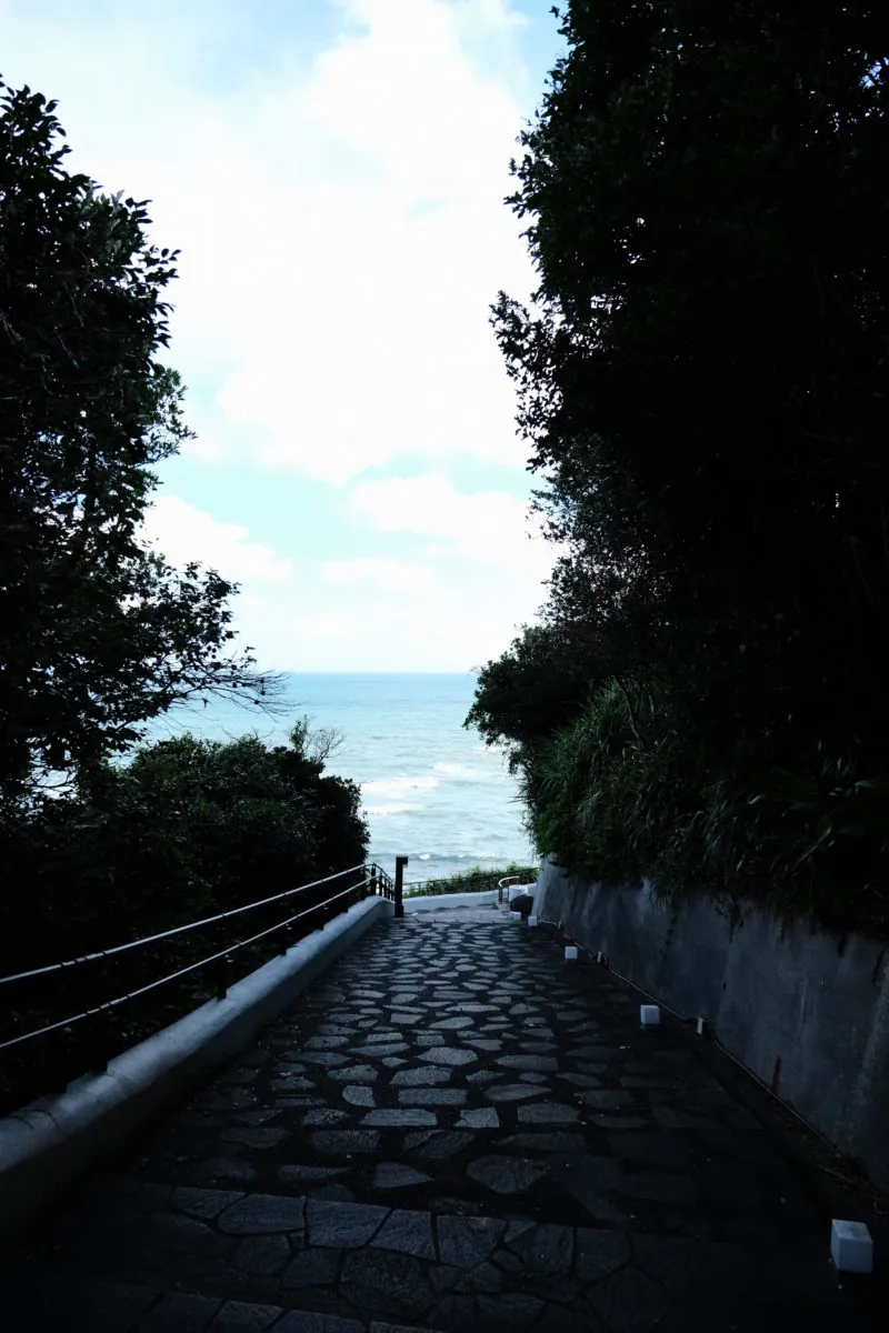 静岡御前崎灯台から見た海と