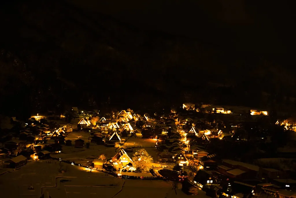 白川郷ライトアップを撮影してきた話