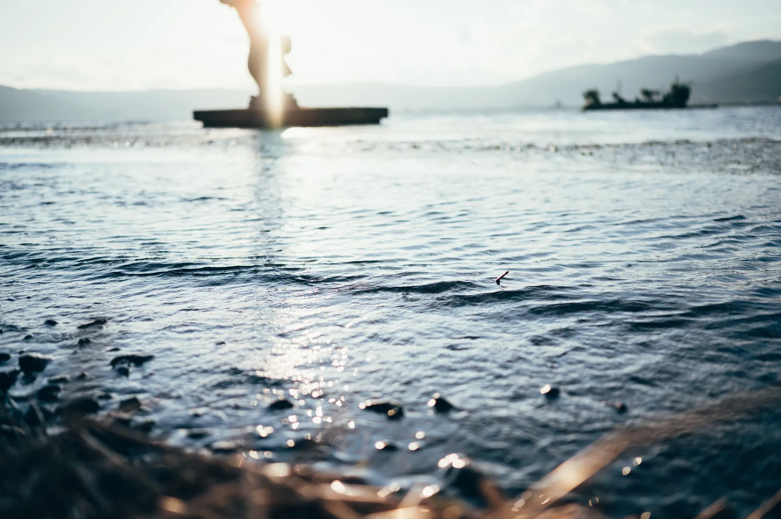 諏訪湖散策、まったりしてみようかなって