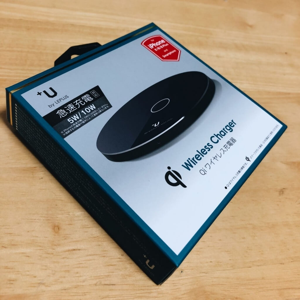 Qi対応ワイヤレス充電器【+U】LP-QI04BKを買いました