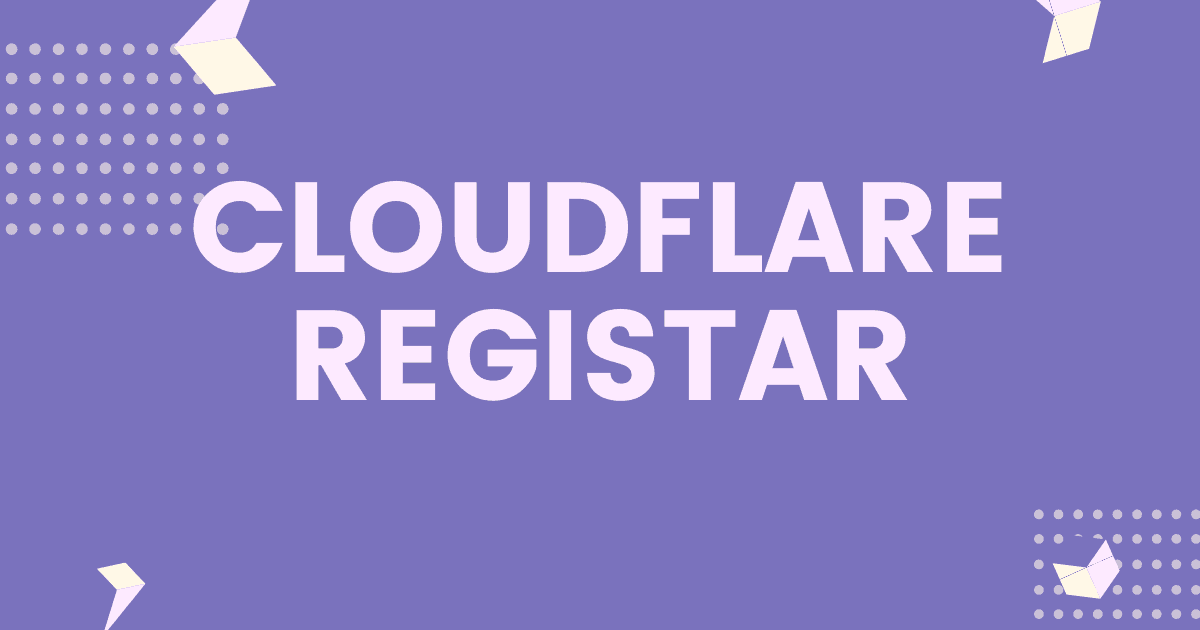 Cloudflare Registarにドメインを移管した